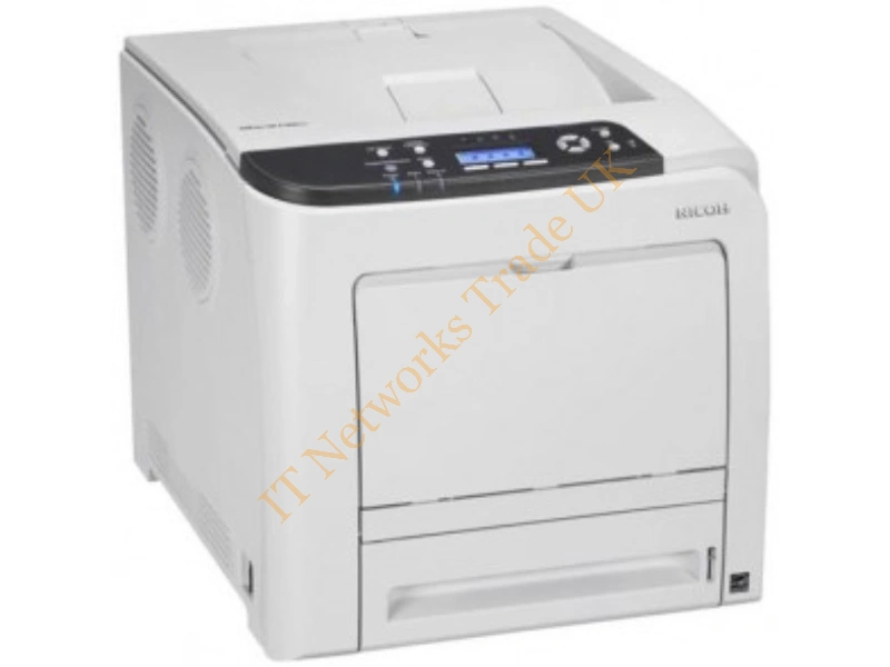 SPC232SF Ricoh (1200 x 1200) dpi 21ppm (Black) / 21ppm (Color) 33.6Kbps Fax Modem 251-Sheets USB 2.0 Fast Ethernet 10/100Mbsp Multifunction Color Las Multifunction Color Printer