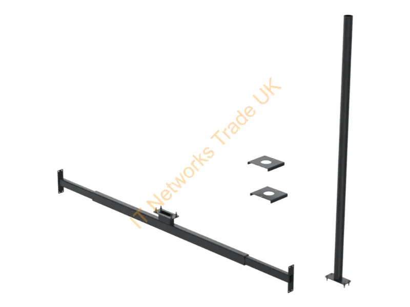 SPDS1102-02 - Ergonomic Solutions SpacePole Digital Signage Indoor adjustable window mount (1310 mm to 1950mm)