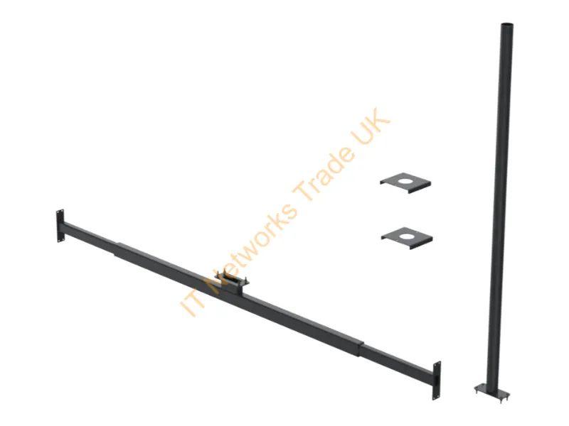 SPDS1103-02 - Ergonomic Solutions SpacePole Digital Signage Indoor adjustable window mount (1510 mm to 2300mm)
