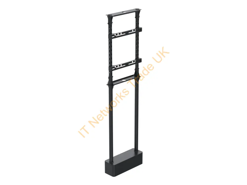 SPDS4100-02 - Ergonomic Solutions SpacePole Digital Signage In-window floor mount � single screen