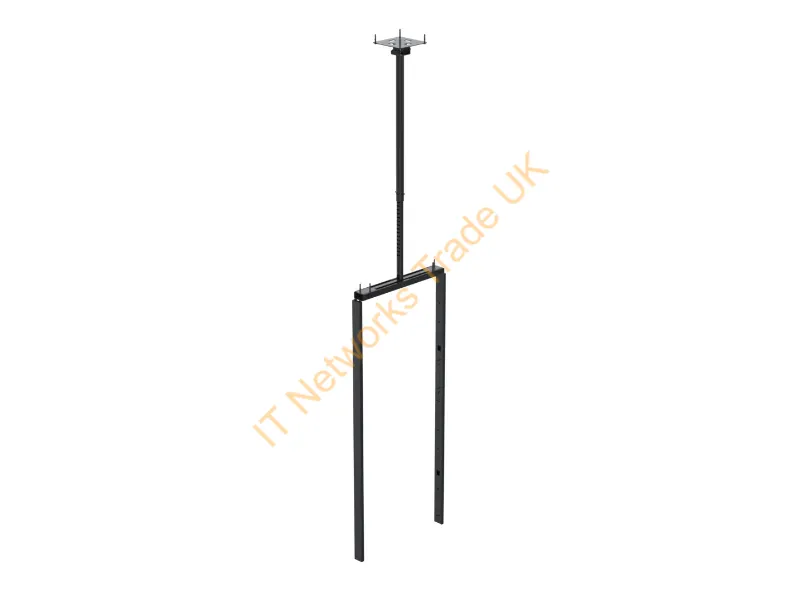 SPDS43001-02 - Ergonomic Solutions SpacePole Digital Signage Telescopic SPDS43001 double sided display