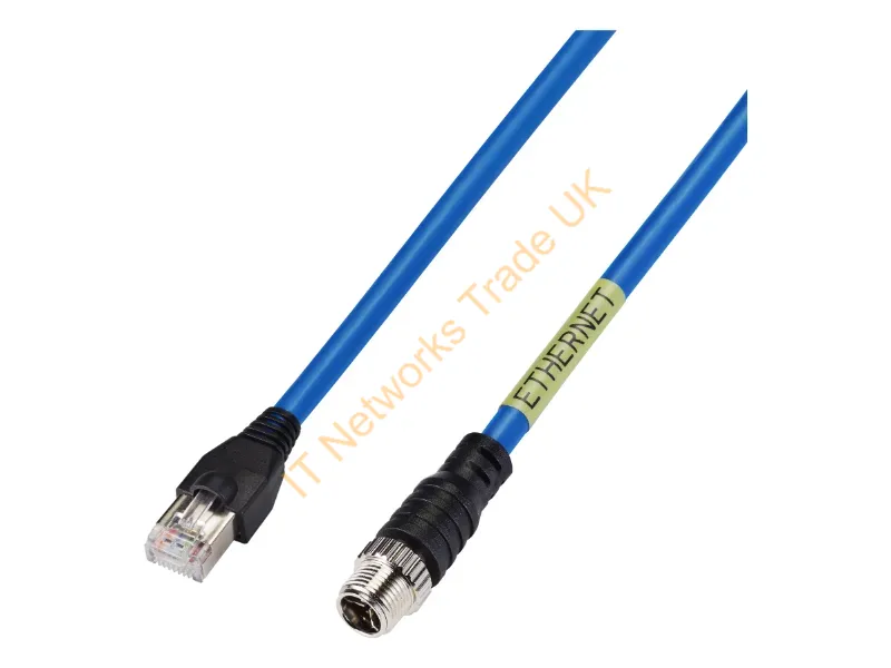 SPP-C08100E - Hanwha M12 Ethernet Cable(10M)