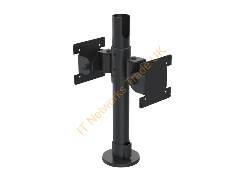 SPV1103-FX-02 - Ergonomic Solutions SpacePole POS Back-to-back Screen Mount, VESA 75/100