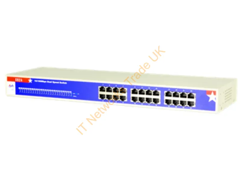 SR24 - Amer Networks Sr24 Network Switch Unmanaged Fast Ethernet (10/100) Blue, White