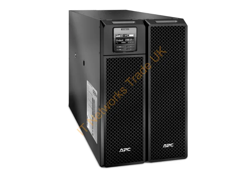 SRT10RMXLIX806 - APC Smart-UPS On-Line, 10kVA/10kW, Rackmount 6U, 230V/400V, 4x 32A IEC outlets, Network Card+SmartSlot, Extended runtime, W/ custom PDU, W/ rail kit