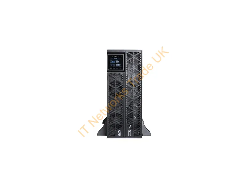 SRTG5KXLI - APC Smart-UPS On-Line, 5kVA/5kW, Rack/Tower, 230V, 2x IEC C13+1x IEC C19+Hard wire 3-wire (H+N+E) outlets, Network Card, W/O rail kit