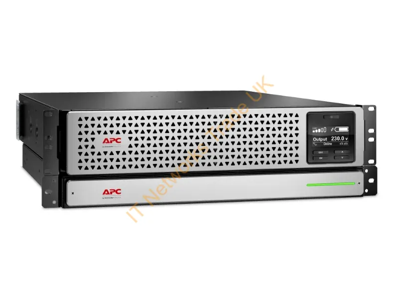 SRTL2200RMXLI - APC Smart-UPS On-Line, 2200VA, Rackmount 3U, 230V, 6x C13+2x C19 IEC outlets, SmartSlot, Extended runtime, W/ rail kit,W/ Lithium-ion external battery