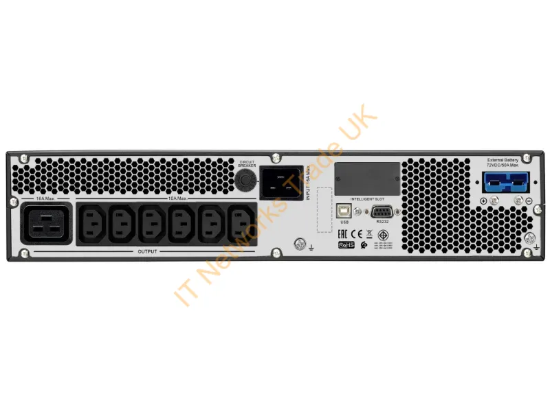 SRV3KRILRK - APC Easy UPS ONLINE SRV RM Ext. 3000VA230V uninterruptible power supply (UPS) Double-conversion (Online) 3 kVA 2400 W 7 AC outlet(s)