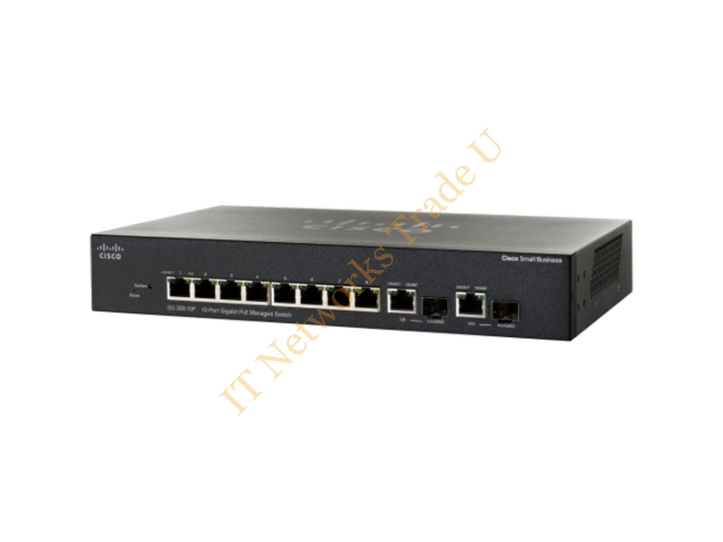 SRW2008P-K9 Cisco 8-Port 8 x 10/1000Mb/s + 2 x Combo mini-GBIC Gigabit Managed Network Switch