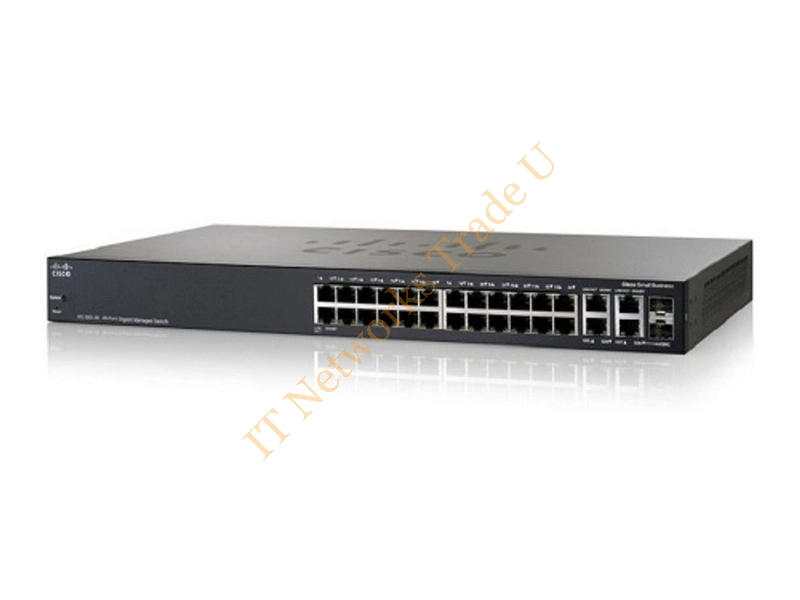 SRW2024-K9-NA-OB Cisco SG300-28 28-Ports Manageable 26 x RJ-45 2 x Expansion Slots 10/100/1000Base-T Ethernet Network Switch