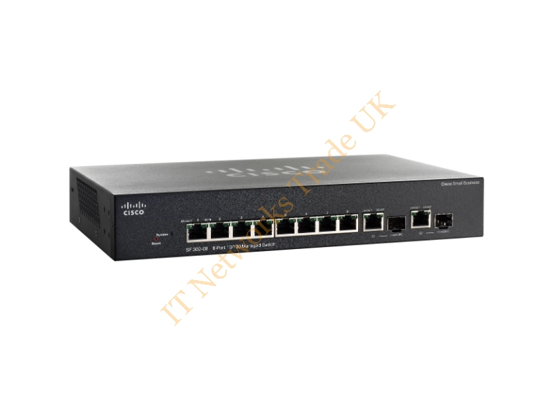 Cisco Small Business 300 Series (SRW208G-K9-NA) 8 Ports Managed Network Switch