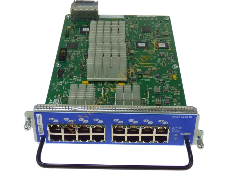 SRX3K-16GE-TX Juniper 16-Port 10/100/1000 Copper I/O Card for SRX1400 / SRX3000 Networking Accessory