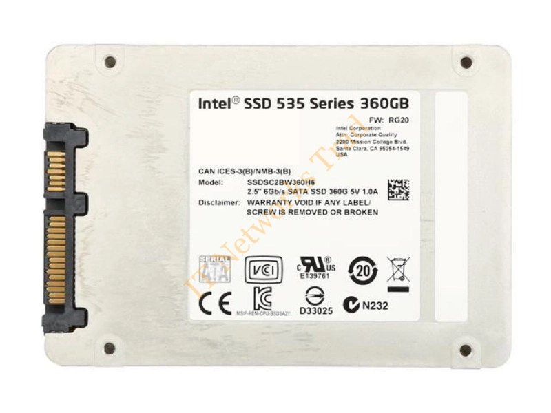 SSDSC2BW360H6 Intel 535 Series 360GB Multi-Level Cell (MLC) SATA 6Gb/s 2.5-inch Solid State Drive SSD Storage