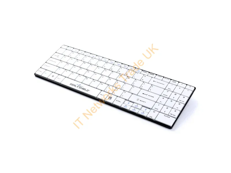 SSKSV099BTDE - Seal Shield Clean Wipe Medical Grade Keyboard Universal Bluetooth Qwertz German Black, White