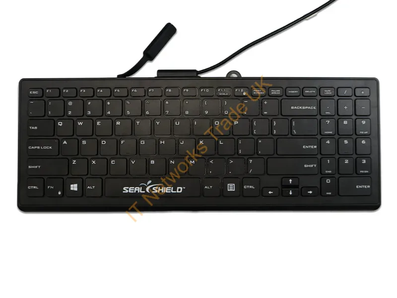 SSKSV101PRO - Seal Shield Cleanwipe Pro Keyboard Universal Usb Qwerty Black