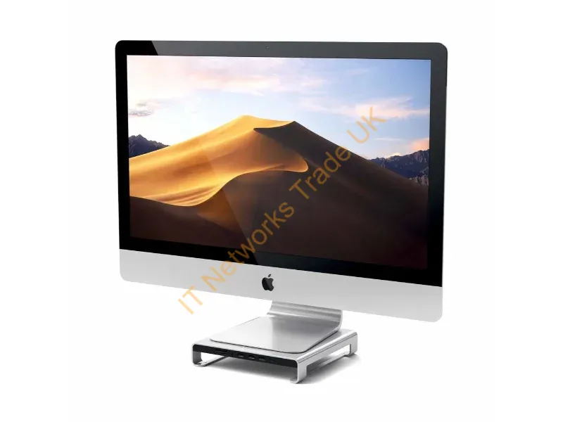 ST-AMSHS - Strategic Sourcing Satechi Usb Type-C Aluminum Monitor Stand Hub For Apple Imac, Silver