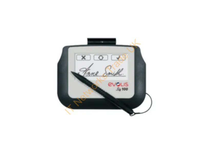 ST-BE105-2-UEVL-MB1 - Evolis Sig100 Bundle 4" Black, White Tft