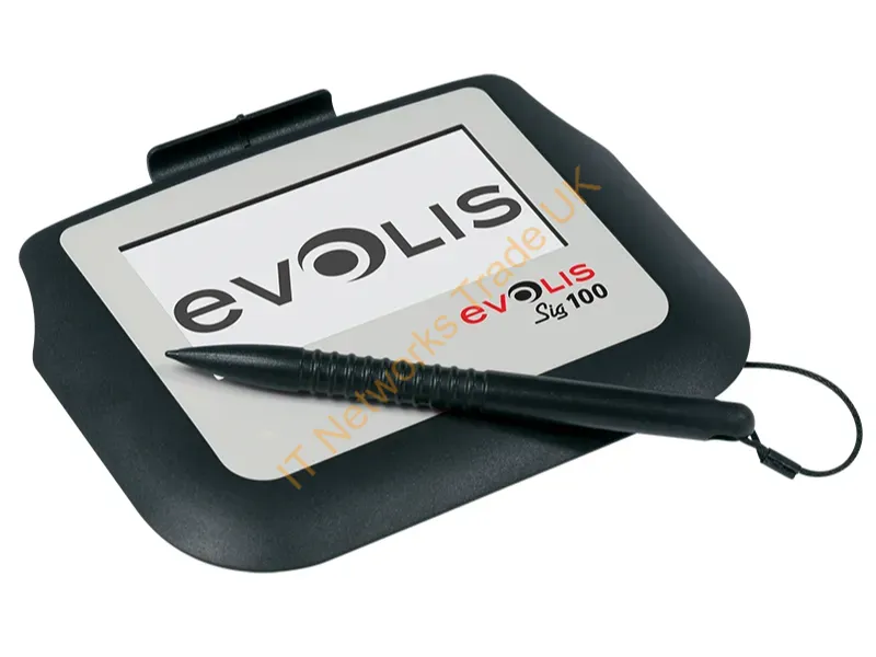 ST-BE105-2-UEVL - Evolis Sig100 4" White, Black Lcd