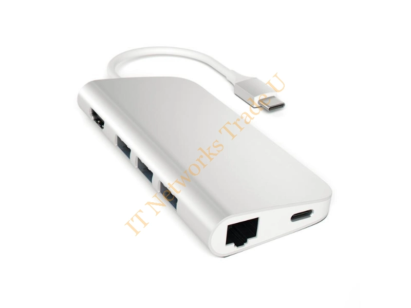 Satechi ST-TCMAS USB 3.0 (3.1 Gen 1) Type-C 1000Mbit/s Silver interface hub Accessory