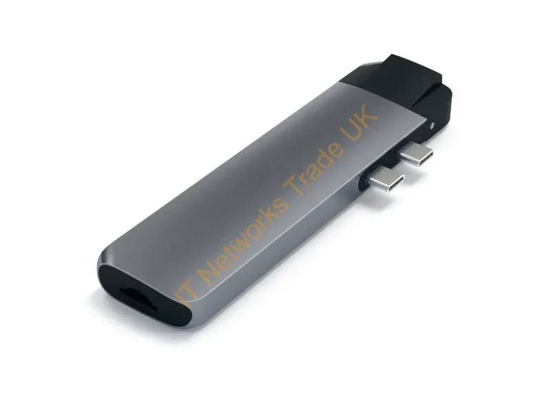 ST-TCPHEM - Satechi ST-TCPHEM laptop dock/port replicator Thunderbolt 3 Grey