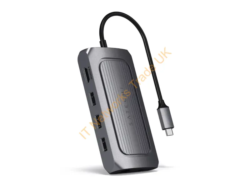 ST-U4MA3M - Satechi ST-U4MA3M laptop dock/port replicator USB Type-C Grey