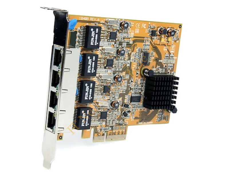 ST1000SPEX42 StarTech OneConnect 4 Port PCI Express Gigabit Ethernet NIC Network Adapter Card 4 Twisted Pair FULL-HEIGHT