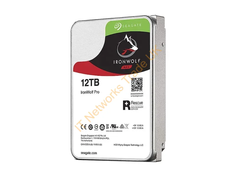 ST12000NE0008 Seagate IronWolf Pro NAS ST12000NE0008 12TB 7200RPM SATA 6.0 GB/s 256MB Enterprise Server Hard Drive (3.5 inch) Internal HDD