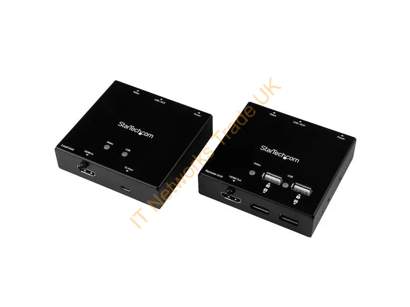 StarTech.com HDMI over CAT6 Extender with 4-port USB Hub 165 ft (50m) 1080p