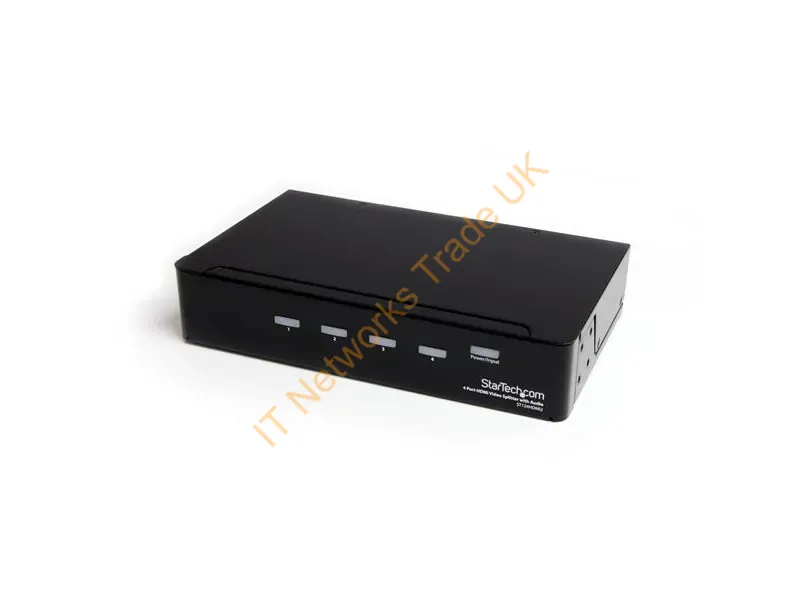 ST124HDMI2 - StarTech.com 4-port HDMI splitter and signal amplifier Monitor Accessory