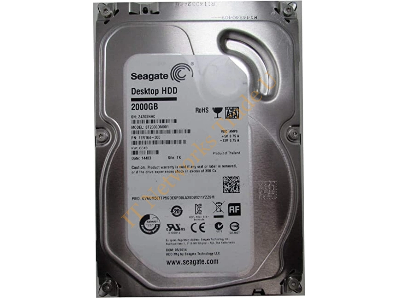 ST2000DM001 - Seagate Desktop HDD 2TB SATA HDD 2000GB Serial ATA III internal hard drive