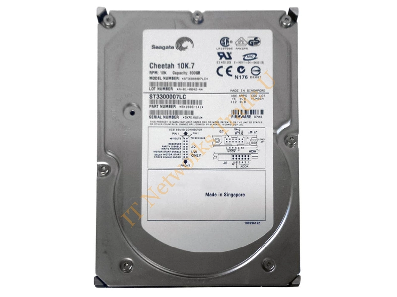 ST3300007LC - Seagate Cheetah 300GB HDD HDD 300GB SCSI internal hard drive