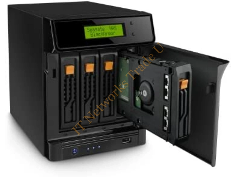 ST340005SHA10G-RK Seagate BlackArmor 440 Network Storage Server (NAS) Intel Pentium III 1.2GHz 4TB RJ-45 Network Type A USB