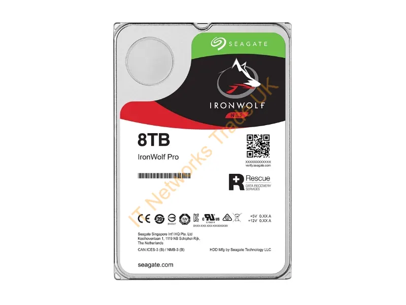 ST8000NE001 - Seagate Ironwolf Pro St8000Ne001 Internal Hard Drive 8 Tb 7200 Rpm 256 Mb 3.5" Serial Ata Iii