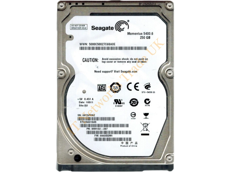 ST9400326AS Seagate 400GB 5400RPM SATA 3Gb/s 2.5-inch Laptop Hard Disk Drive Internal HDD
