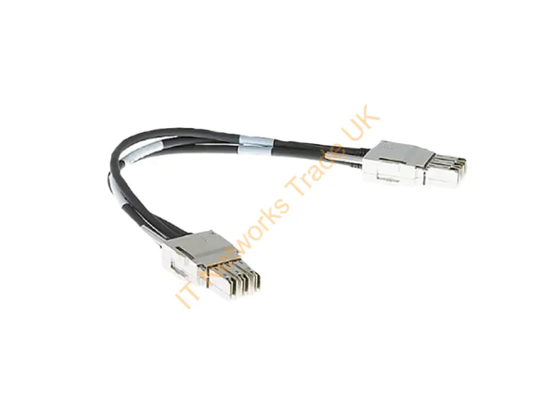 STACK-T1-1M-M - Cisco Meraki STACK-T1-1M-M networking cable Black, Grey