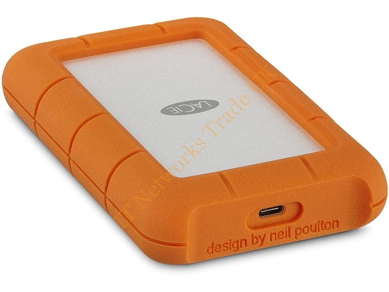 STFR4000400 LaCie 4TB Rugged USB-C / USB 3.0 Portable Hard Drive Storage HDD