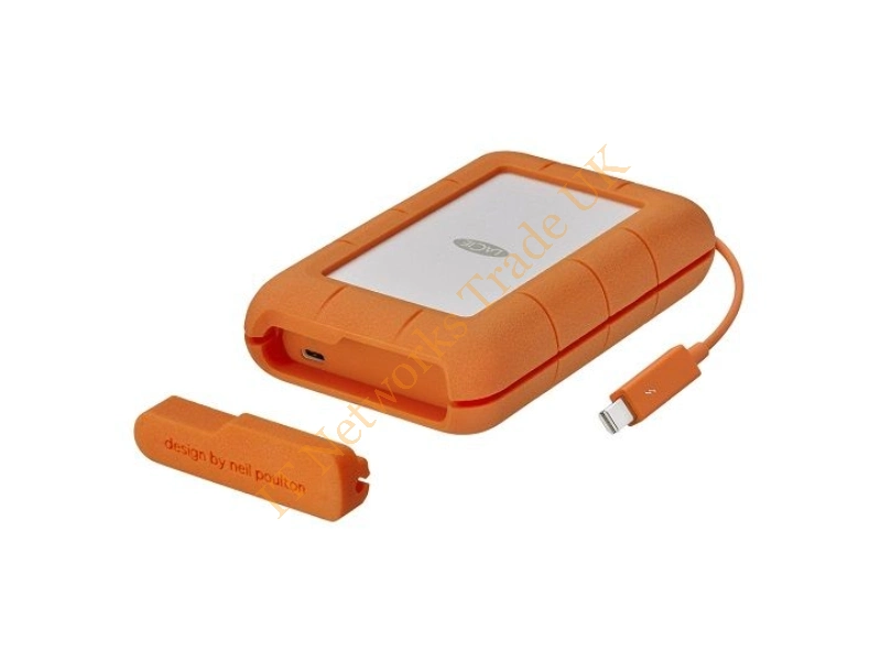 STFS2000800 LaCie Rugged Thunderbolt 2TB USB Type-C External Hard Disk Drive Storage HDD
