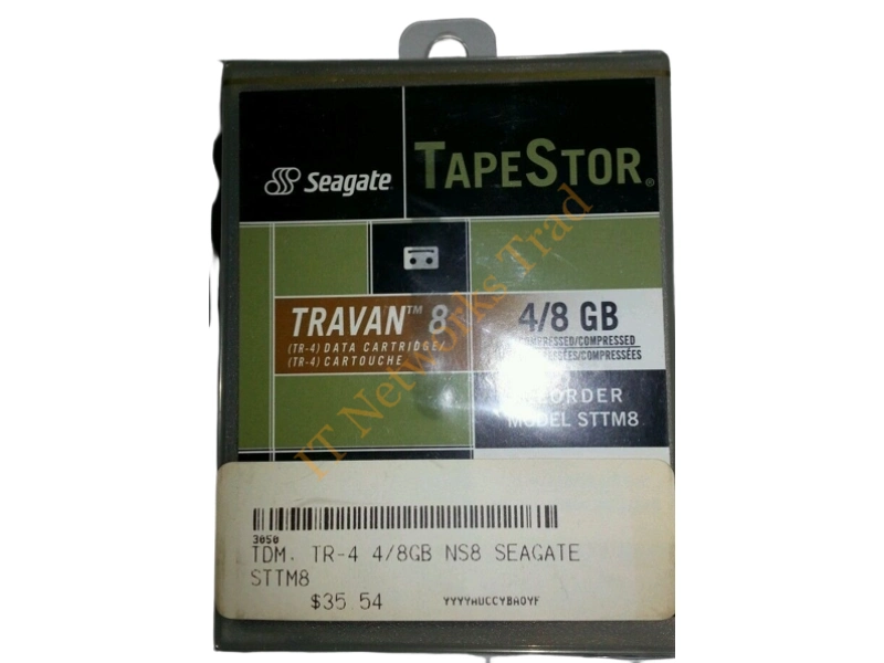 STTM8 Seagate STTM8 Travan Data Cartridge Travan 4GB (Native) / 8GB (Compressed) Tape Media Storage