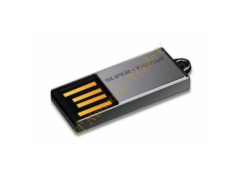 STU64GPCN Super Talent Pico-C 64GB Nickel Plated USB 2.0 Flash Drive