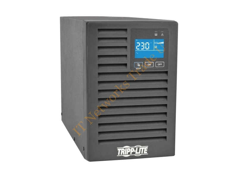 SUINT1000XLCD - Tripp Lite 1000VA 900W SmartOnline 230V On-Line Double-Conversion UPS, Tower, Extended Run, Network Card Options, LCD, USB, DB9