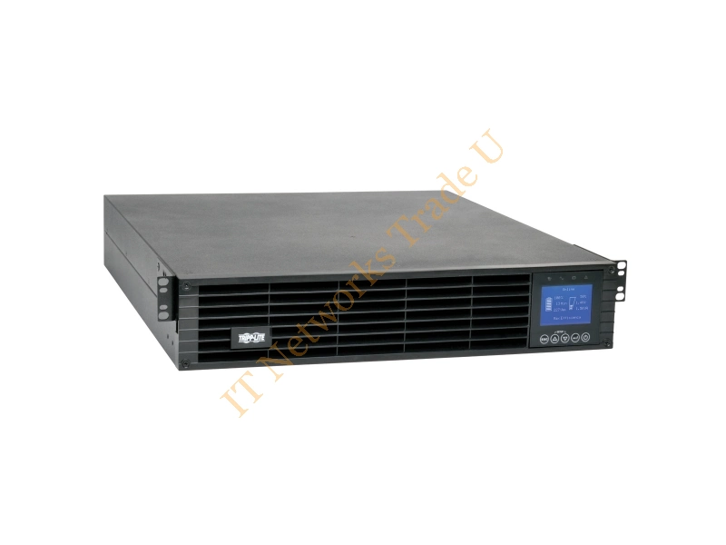SUINT3000LCD2U - Tripp Lite SmartOnline 208/230V 3kVA 2.7kW Double-Conversion UPS, 2U Rack/Tower, Extended Run, Network Card Slot, LCD, USB, DB9, ENERGY STAR