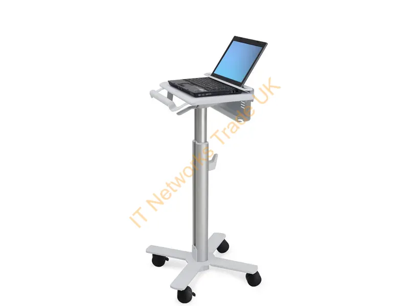 SV10-1100-0 - Ergotron Styleview Laptop Cart, Sv10 Aluminum, White Multimedia Cart