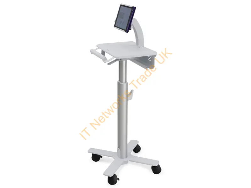 SV10-1400-0 - Ergotron Styleview Tablet Cart, Sv10 Aluminum, White Multimedia Cart