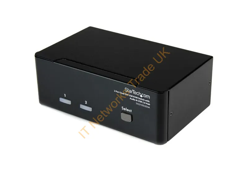 SV231DD2DUA StarTech 2-Port Dual DVI USB KVM Switch with Audio