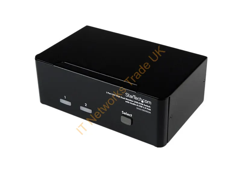 SV231DDVDUA StarTech 2-PORT DVI VGA Dual Monitor KVM Switch with Audio
