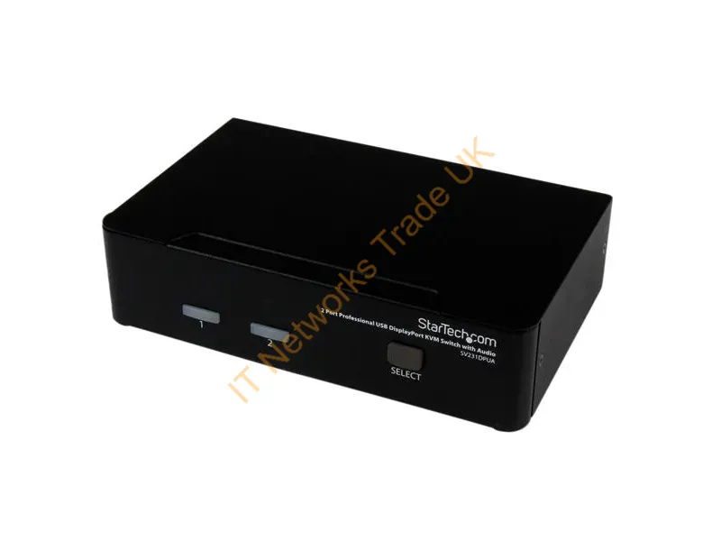 SV231DPUA - StarTech.com 2 Port Professional USB DisplayPort Network KVM Switch with Audio