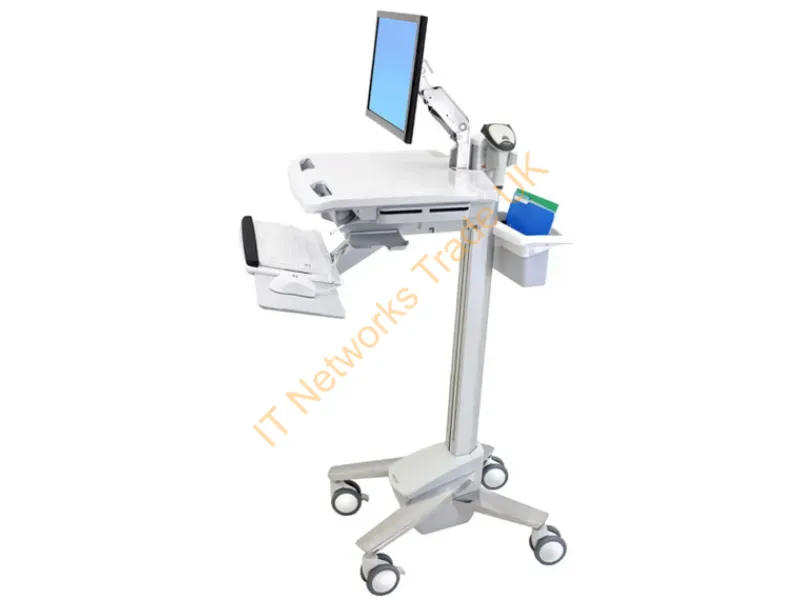 SV41-6200-0 - Ergotron Styleview Emr Cart With Lcd Arm White Flat Panel Multimedia Cart