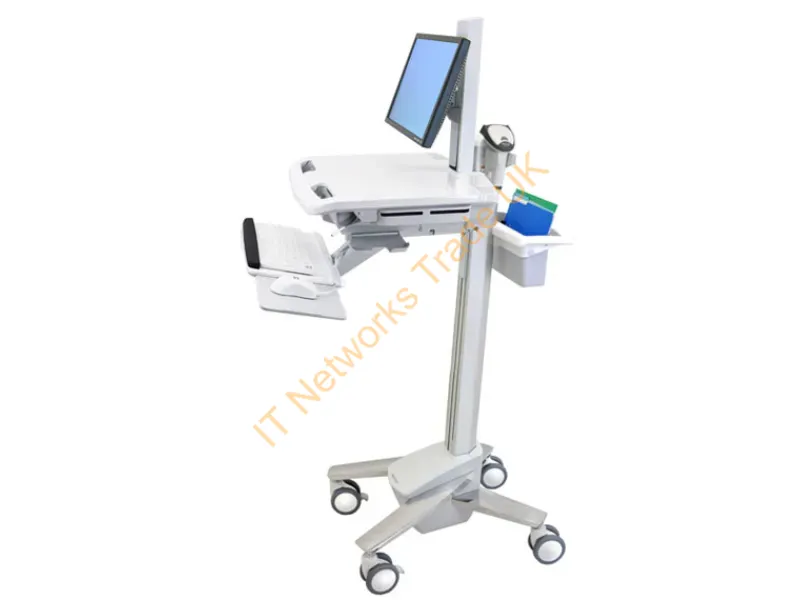 SV41-6300-0 - Ergotron Styleview Emr Cart With Lcd Pivot White Flat Panel Multimedia Cart