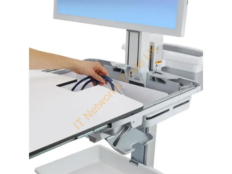 SV41-6320-0 - Ergotron StyleView Grey, Stainless steel Flat panel Multimedia cart/trolley