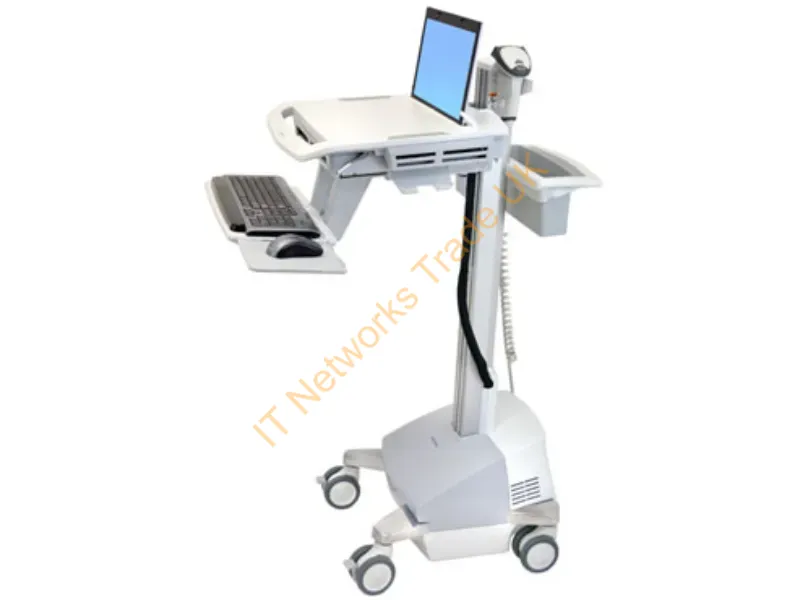 SV42-6101-3 - Ergotron StyleView EMR, UK/IE Silver, White Laptop Multimedia cart